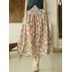 Original Floral Cotton-Blend A-Line Skirt