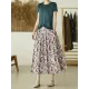 Original Floral Cotton-Blend A-Line Skirt