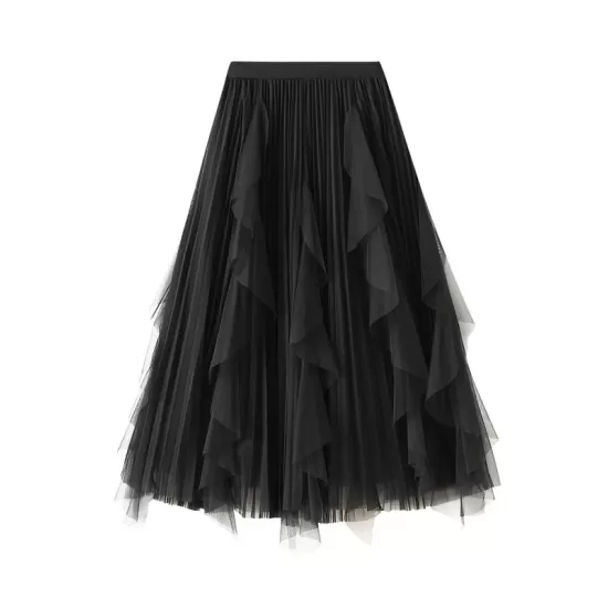 Original Stylish 7 Colors Falbala Gauze Skirt