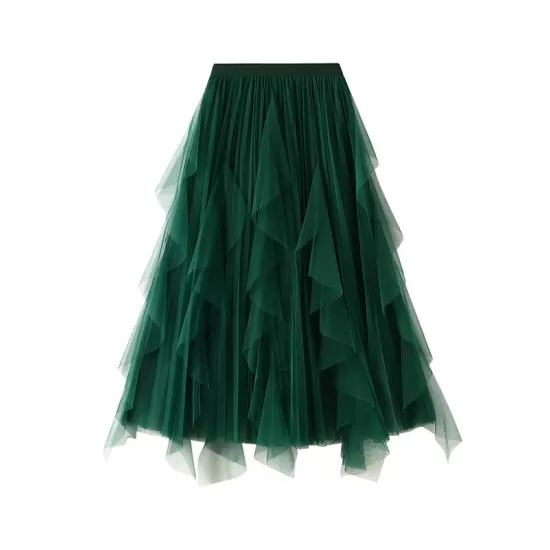 Original Stylish 7 Colors Falbala Gauze Skirt