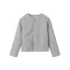 Urban Long Sleeves Buttoned Round-Neck Jacket Top+ Split-Joint Skirt Two Pieces Set