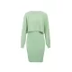 Round-Neck Long Sleeves Solid Color Sweater Top + Inner Dress Two Pieces Set