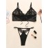 Hollow Bandage Split Lingerie Set