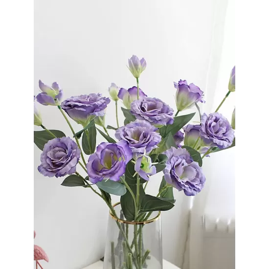 Lisianthus Flower Silk Flower Furnishings Wedding Bouquet Decoration