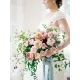 Lisianthus Flower Silk Flower Furnishings Wedding Bouquet Decoration