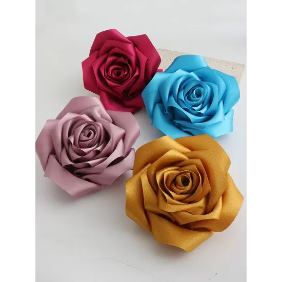 Flower Shape Solid Color Brooch Accessories