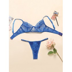 Lace See-Through Underwired Erotic Lingerie