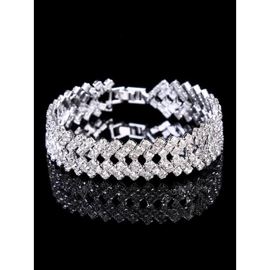 Statement Party Alloy Rhinestone Bracelet Accessories