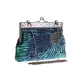 4 Colors Urban Geometric Sequined Makeup Bag Handbag