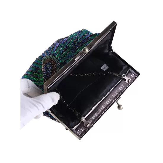 4 Colors Urban Geometric Sequined Makeup Bag Handbag