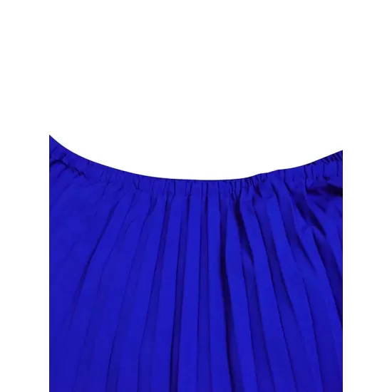 Wrap Pleated Solid Color Off-The-Shoulder Evening Dresses