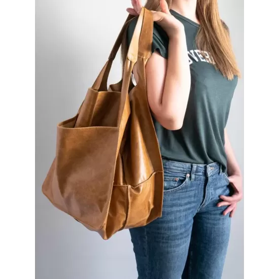 Split-Joint Tote Bags Handbags