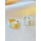 Adjustable Hollow Sequined Solid Color Rings Accessories