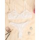 Sexy See-Through Lace Underwired Split Erotic Lingerie