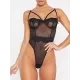 Sexy Gauze Underwired Split-Joint Teddy Lingerie