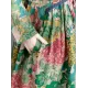 National Style Flower Printed Long Dress