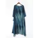 Artistic Retro 2 Pieces Printed Round-Neck Loose Maxi Dress