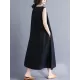 Casual Sleeveless A-line Long dress