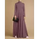 Casual Loose 4 Colors High-Neck Long Sleeves Maxi Dress