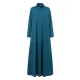 Casual Loose 4 Colors High-Neck Long Sleeves Maxi Dress