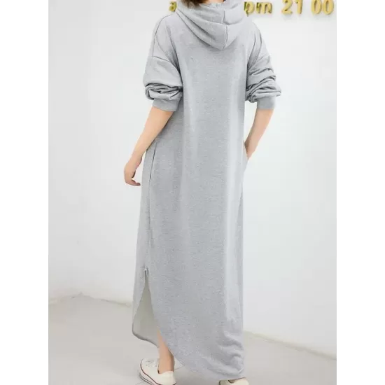 Simple Loose 2 Colors Long Dress