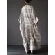 Vintage Loose Striped Dress