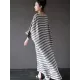 Vintage Loose Striped Dress