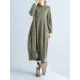 Casual Loose Plus Size Solid Color Hooded Midi Dresses