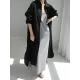 Simple Long Sleeves Split-Side Solid Color Lapel Midi Dresses Shirt Dress