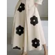 Long Sleeves Loose Contrast Color Floral Printed Pleated Tied Waist Lapel Shirt Dress