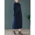 Original Solid High-Neck Knitting Dress