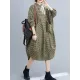 Vintage Plaid Irregularity Shirt Dresses