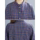 Vintage Plaid Irregularity Shirt Dresses