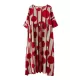 Original Polka-Dot Split-Joint Round-Neck Midi Dress