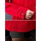 Vintage Split-Joint Solid Color Long Sleeves Lapel A-Line Corduroy Midi Dress