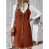 Split-Joint Loose Sleeveless Spaghetti-Neck Mini Dresses