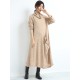 Casual Long Sleeves Loose Keep Warm Solid Color Heaps Collar Sweater Dresses