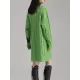 Contrast Color Long Sleeves Loose High Neck Sweater Dresses Mini Dresses