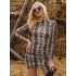 Wrap Snakeskin Printed Dress