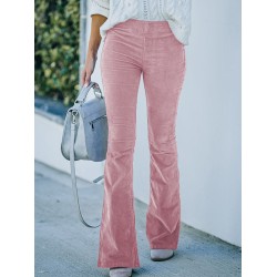 Casual Wrap Solid Color Pants