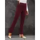 Casual Wrap Solid Color Pants