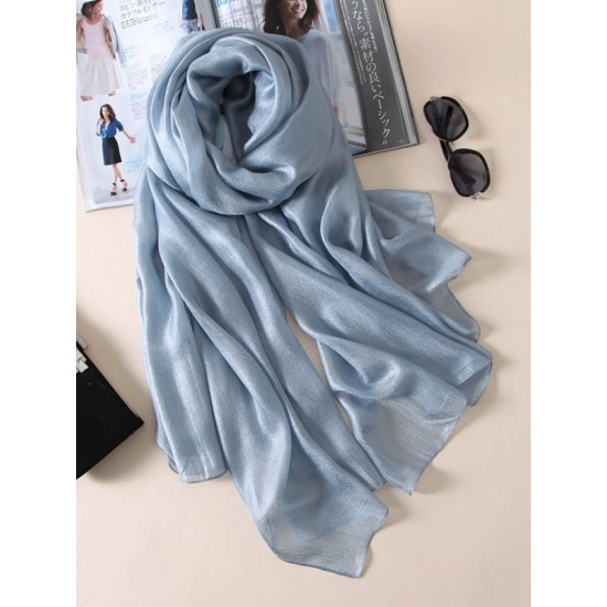 Keep Warm Solid Color Sun protection Wrap Scarf