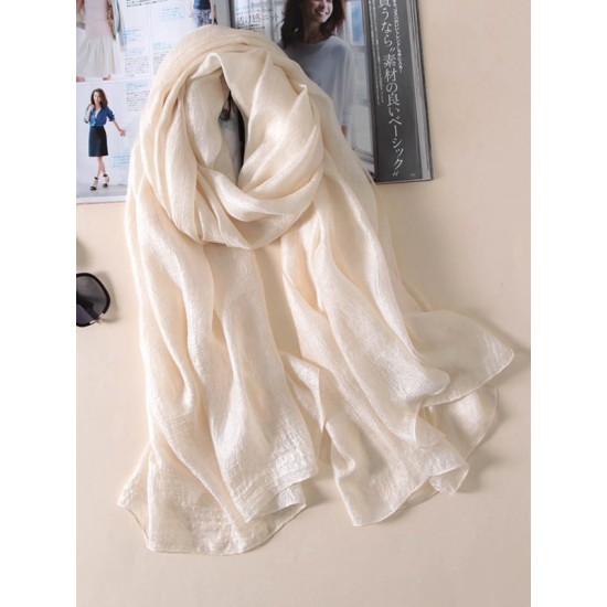 Keep Warm Solid Color Sun protection Wrap Scarf