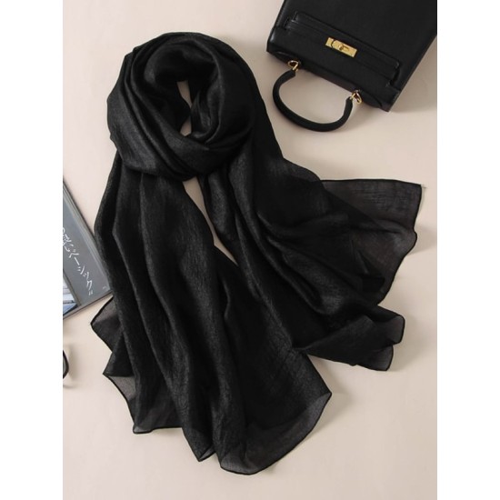 Keep Warm Solid Color Sun protection Wrap Scarf