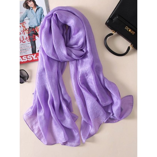 Keep Warm Solid Color Sun protection Wrap Scarf