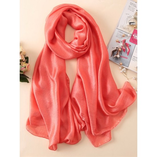 Keep Warm Solid Color Sun protection Wrap Scarf