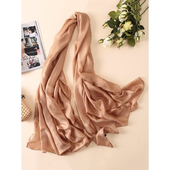 Keep Warm Solid Color Sun protection Wrap Scarf