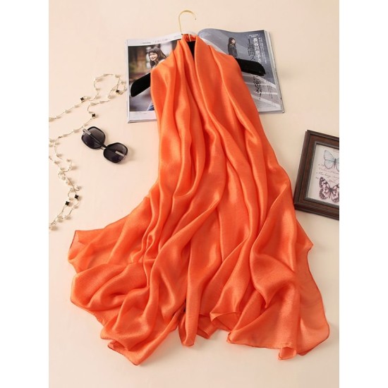 Keep Warm Solid Color Sun protection Wrap Scarf