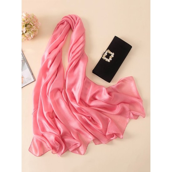 Keep Warm Solid Color Sun protection Wrap Scarf