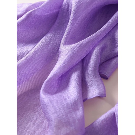 Keep Warm Solid Color Sun protection Wrap Scarf